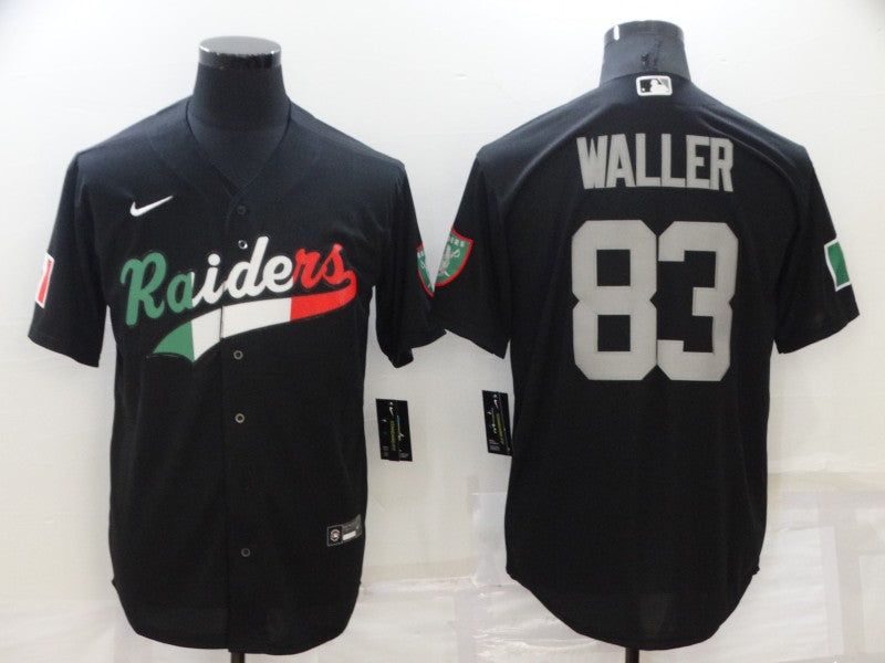 Men's Las Vegas Raiders Darren Waller #83 Black Game Player Jersey1 Joint Edition football jersey product view 1