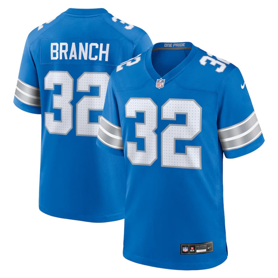 Brian Branch Detroit Lions 2024 Jersey football jersey product view 1