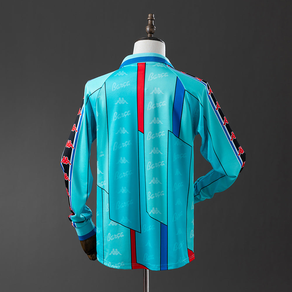 Barcelona 1995/97 Away Long Sleeve Retro Jersey sports jersey product view 2