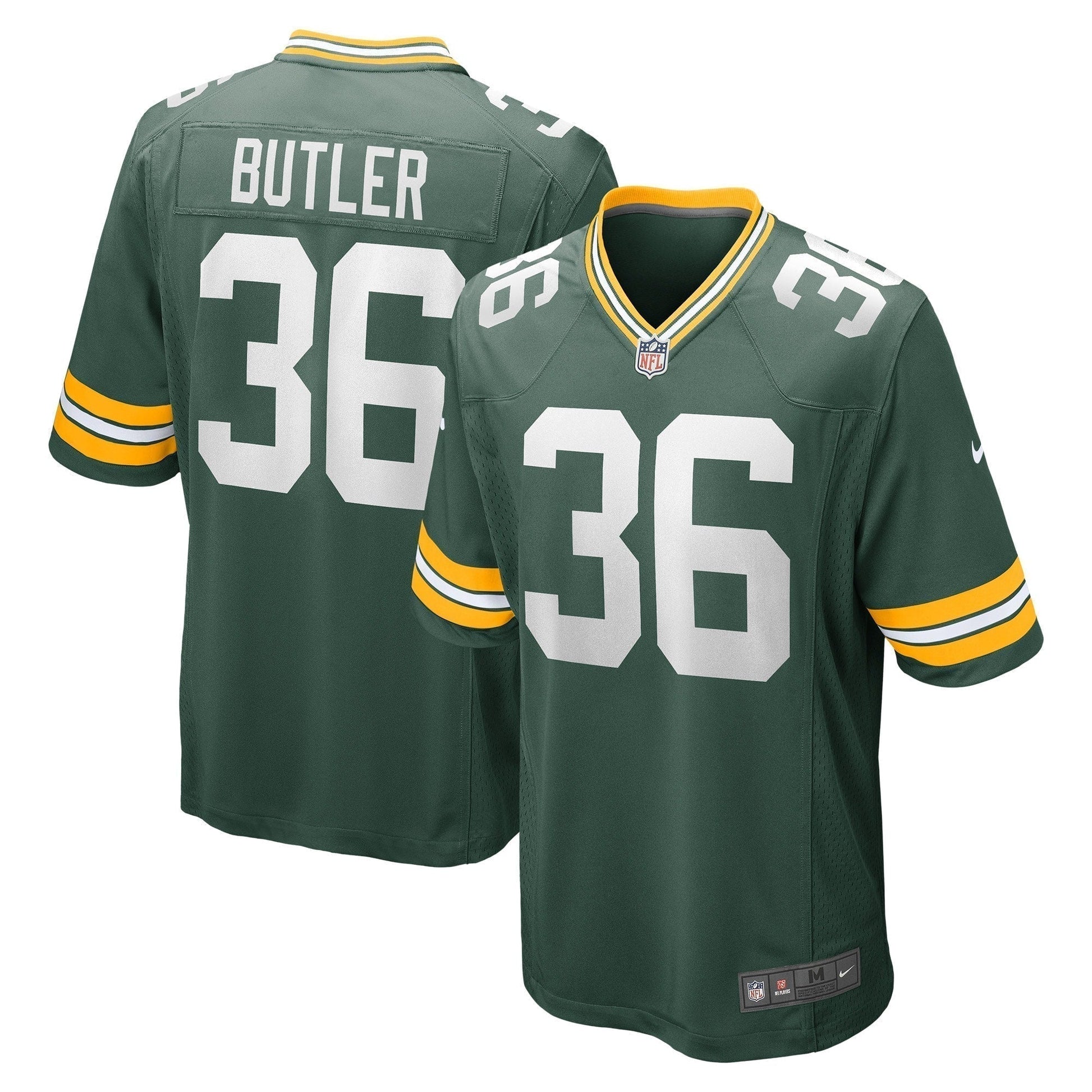 LeRoy Butler Green Bay Packers Retired Game Jersey - Green football jersey product view 1