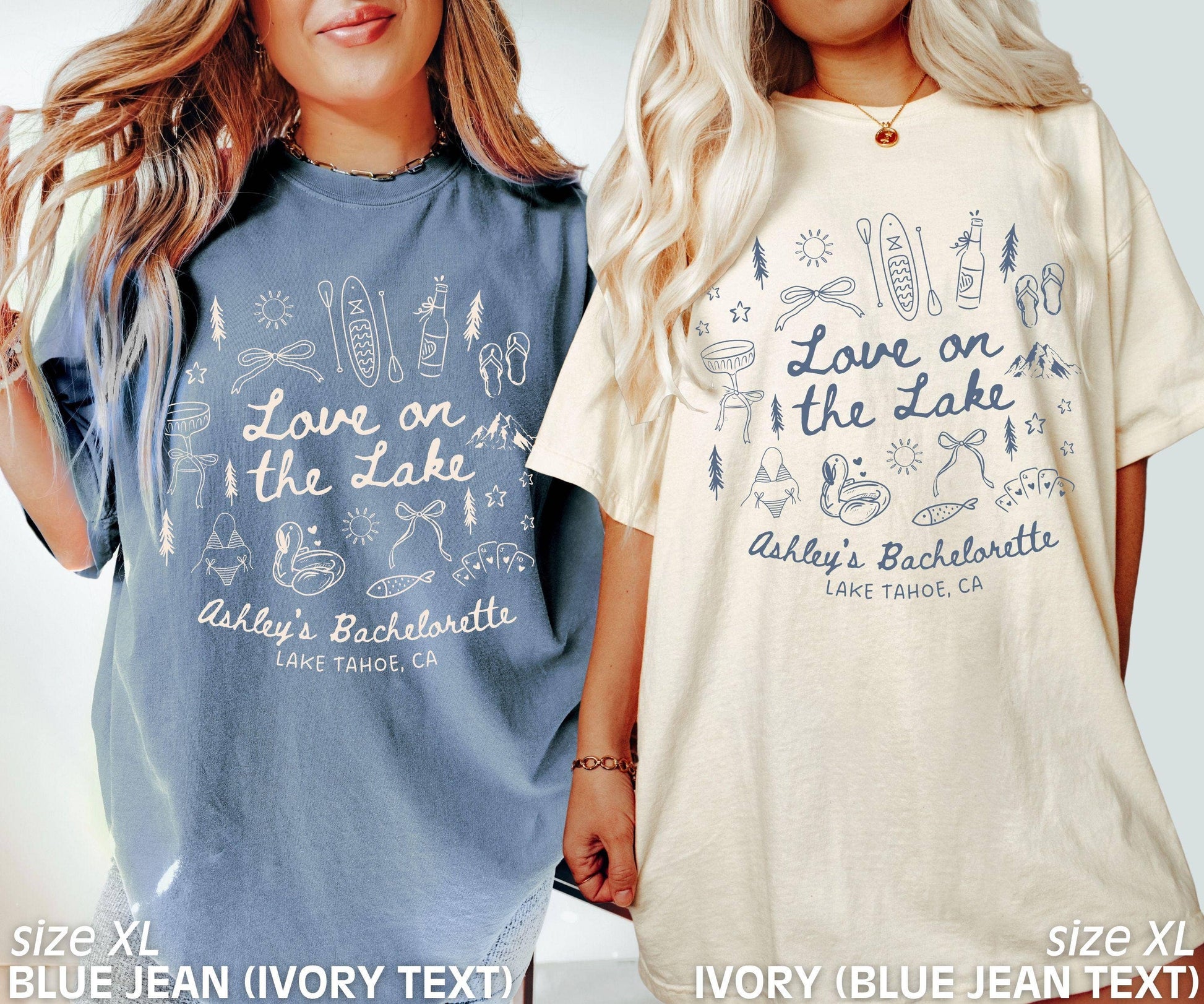 Love On the Lake Bachelorette Party Shirts Unisex T-shirt, Sweatshirt, Hoodie, Long Sleeve Tee - T-Shirt, Sweatshirt, Hoodie
