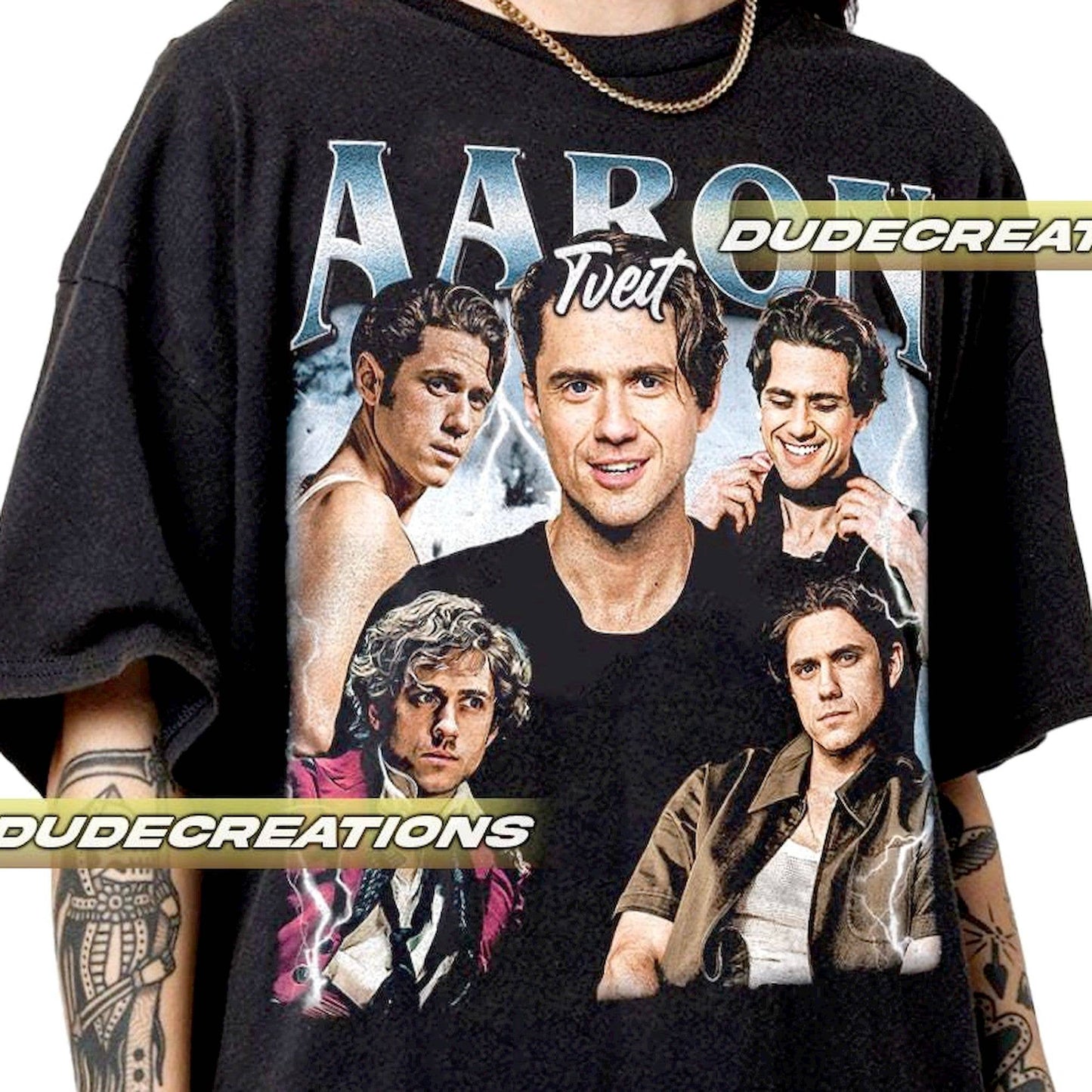 Limited Aaron Tveit Vintage T-Shirt, Unisex Gift Tee For Fan Unisex T-shirt, Sweatshirt, Hoodie, Long Sleeve Tee - T-Shirt, Sweatshirt, Hoodie