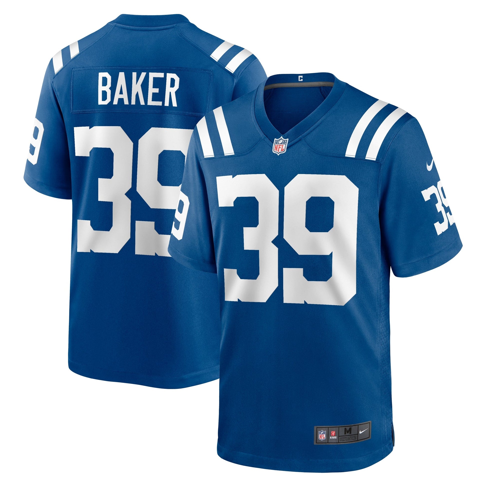 Darrell Baker Jr Indianapolis Colts Team Game Jersey - Royal football jersey product view 1