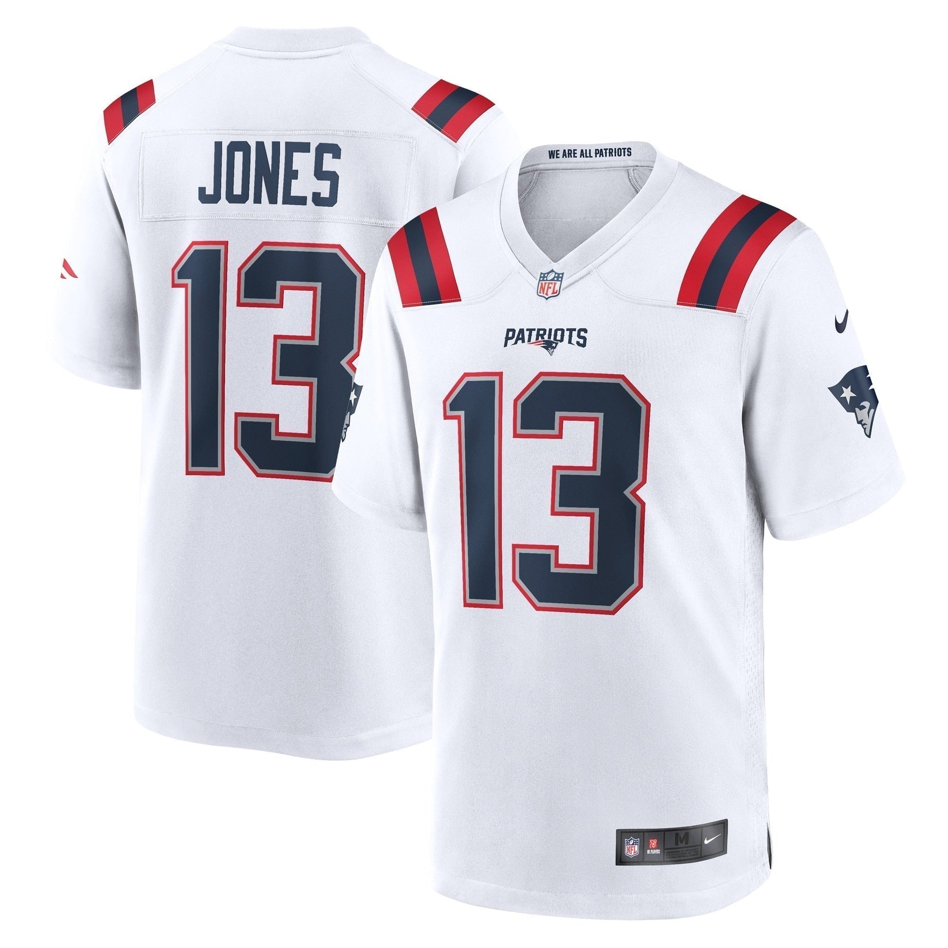 Jack Jones New England Patriots Game Jersey - White football jersey product view 1