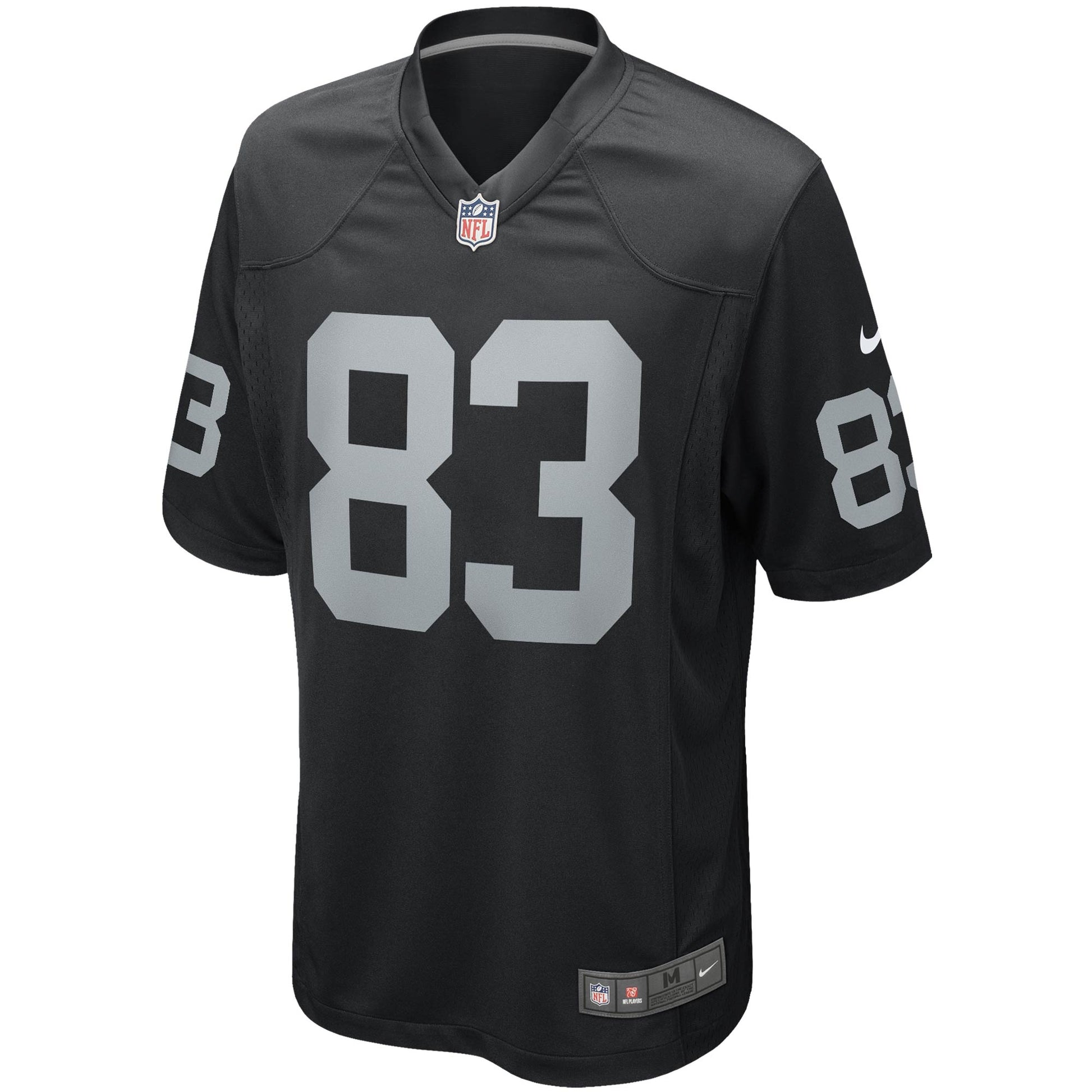 Darren Waller Las Vegas Raiders Game Jersey - Black football jersey product view 2