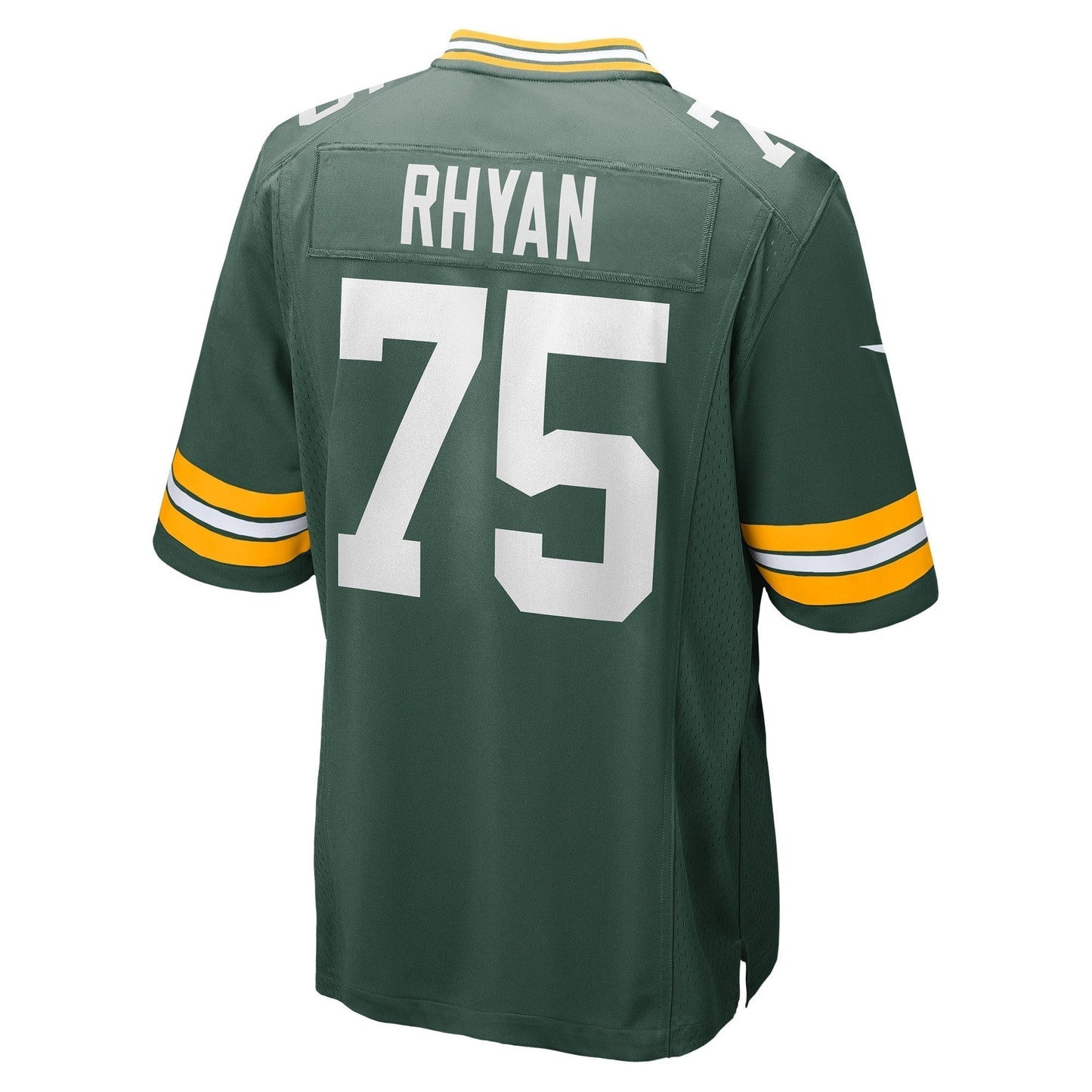 Sean Rhyan Green Bay Packers Game Jersey - Green football jersey product view 3