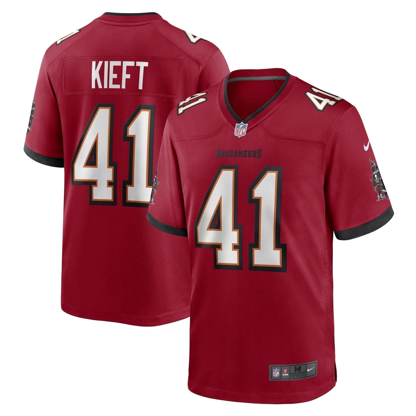 Ko Kieft Tampa Bay Buccaneers Game Jersey - Red football jersey product view 1