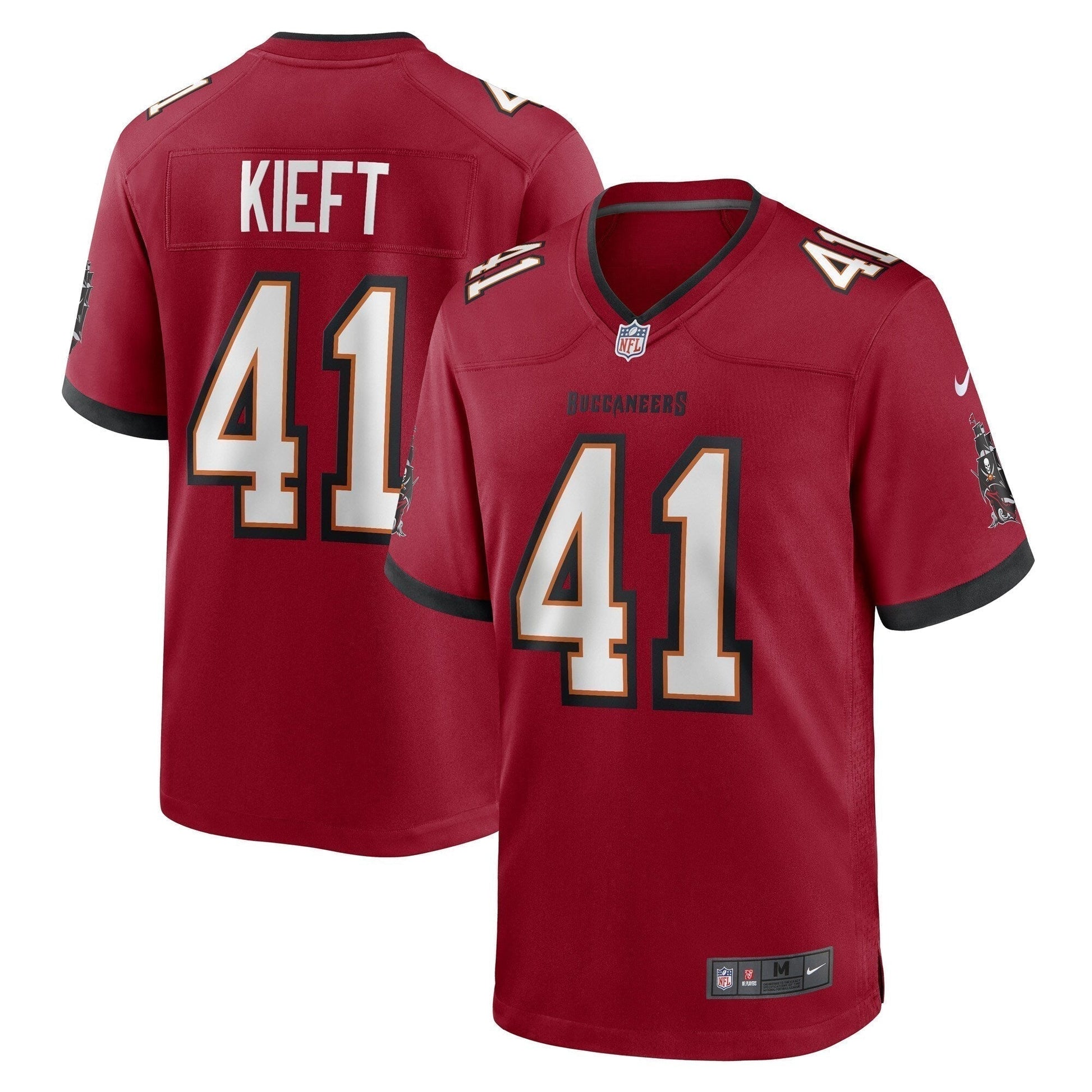 Ko Kieft Tampa Bay Buccaneers Game Jersey - Red football jersey product view 1