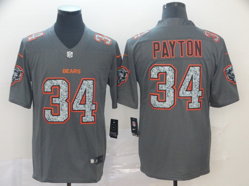 Men's Chicago Bears Walter Payton #34 Gray Team Game Jersey1 football jersey product view 1