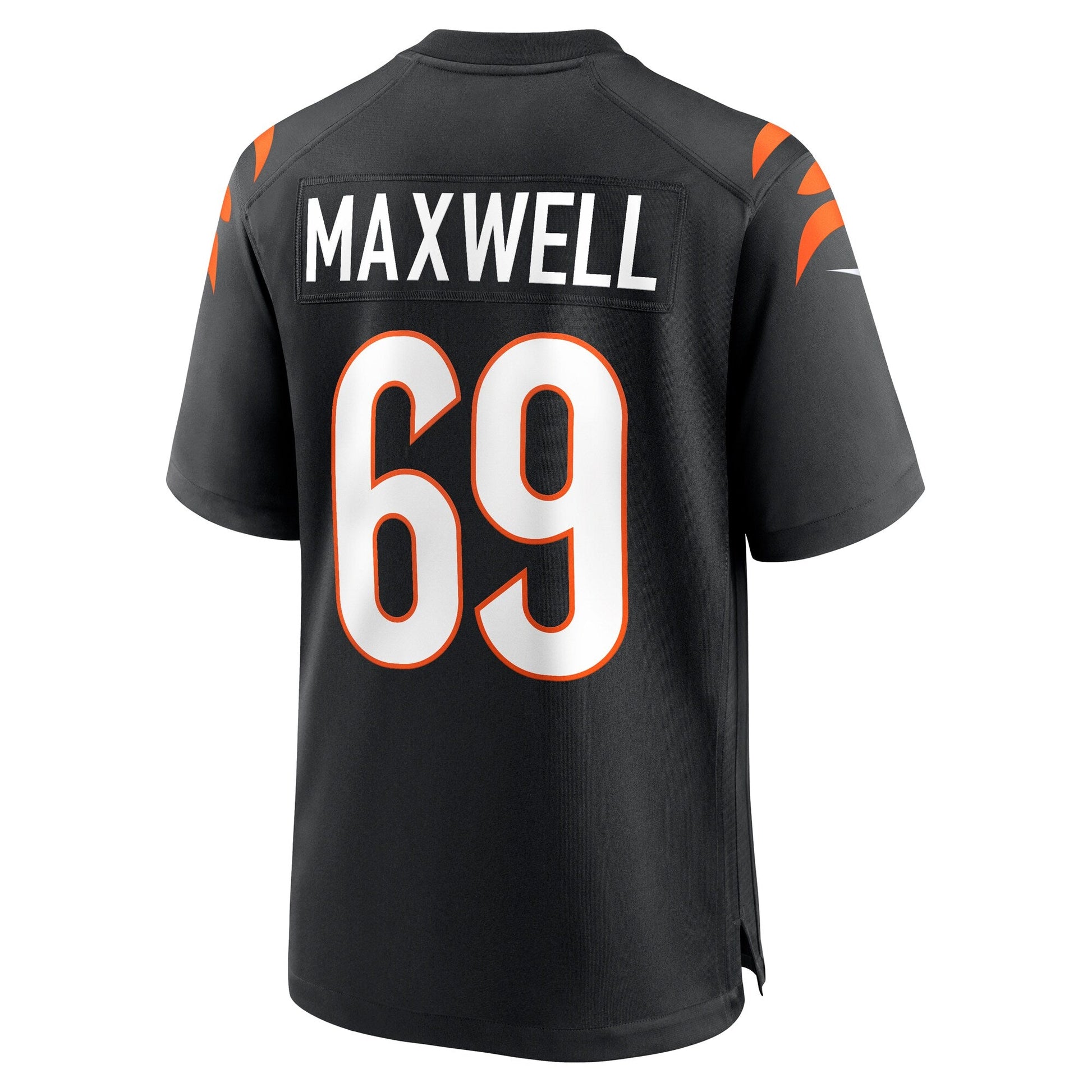 Devonnsha Maxwell Cincinnati Bengals Team Game Jersey - Black football jersey product view 3
