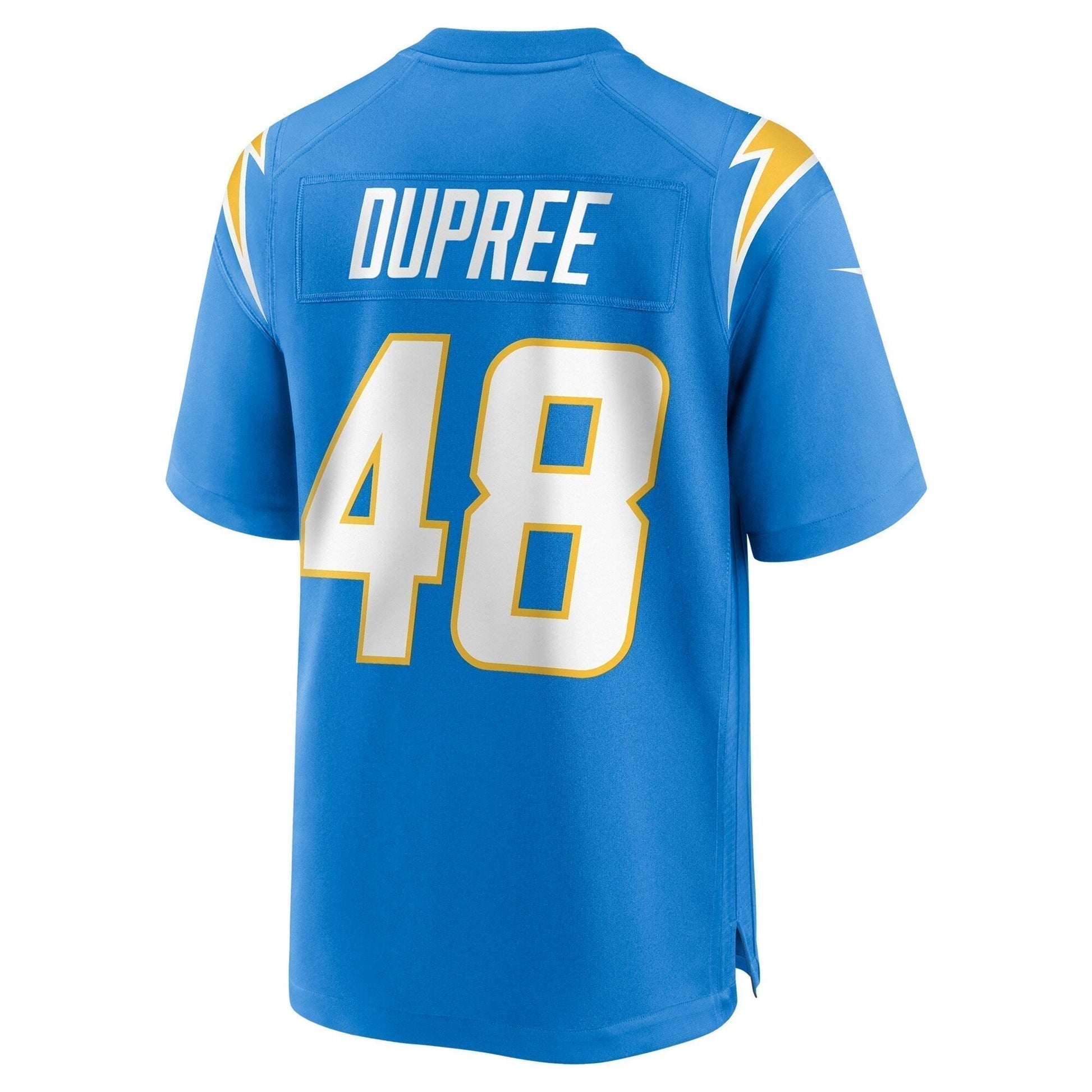 Bud Dupree Los Angeles Chargers Team Game Jersey - Powder Blue football jersey product view 3