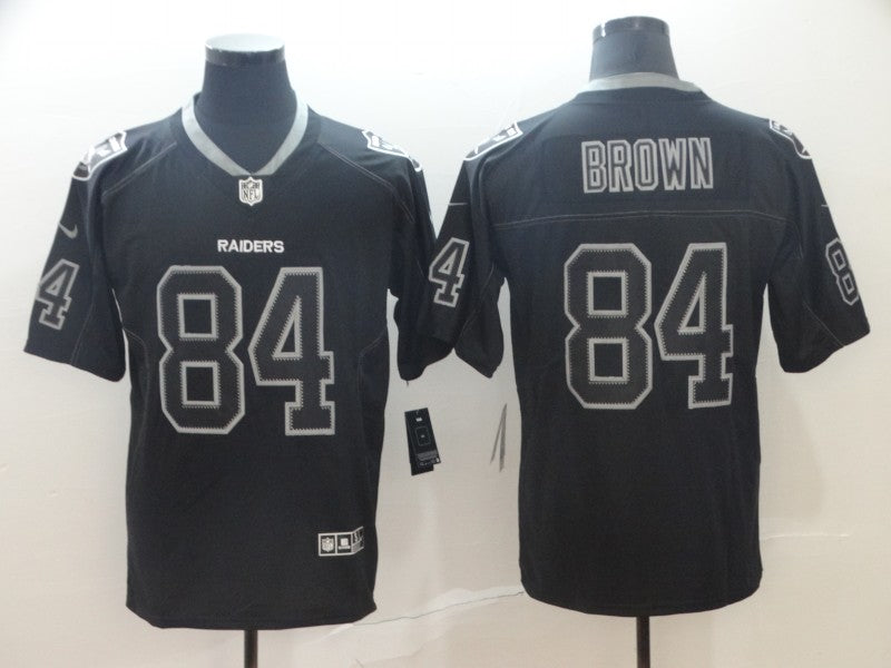 Men's Las Vegas Raiders Antonio Brown #84 Black Alternate Game Jersey1 football jersey product view 1