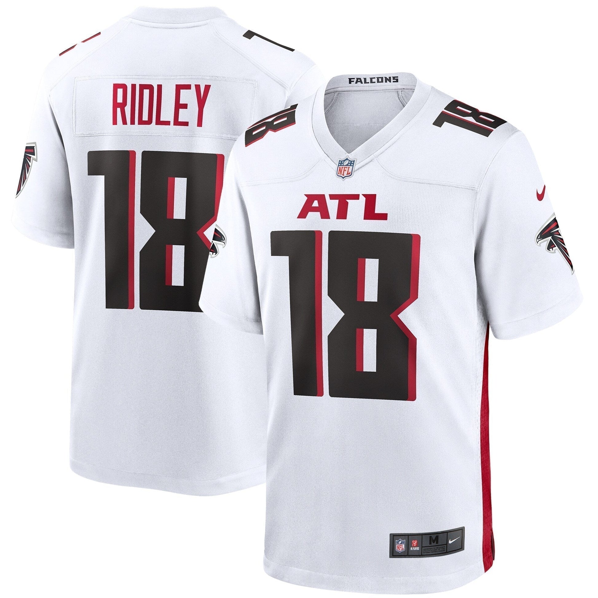 Calvin Ridley Atlanta Falcons Game Jersey - White football jersey product view 1