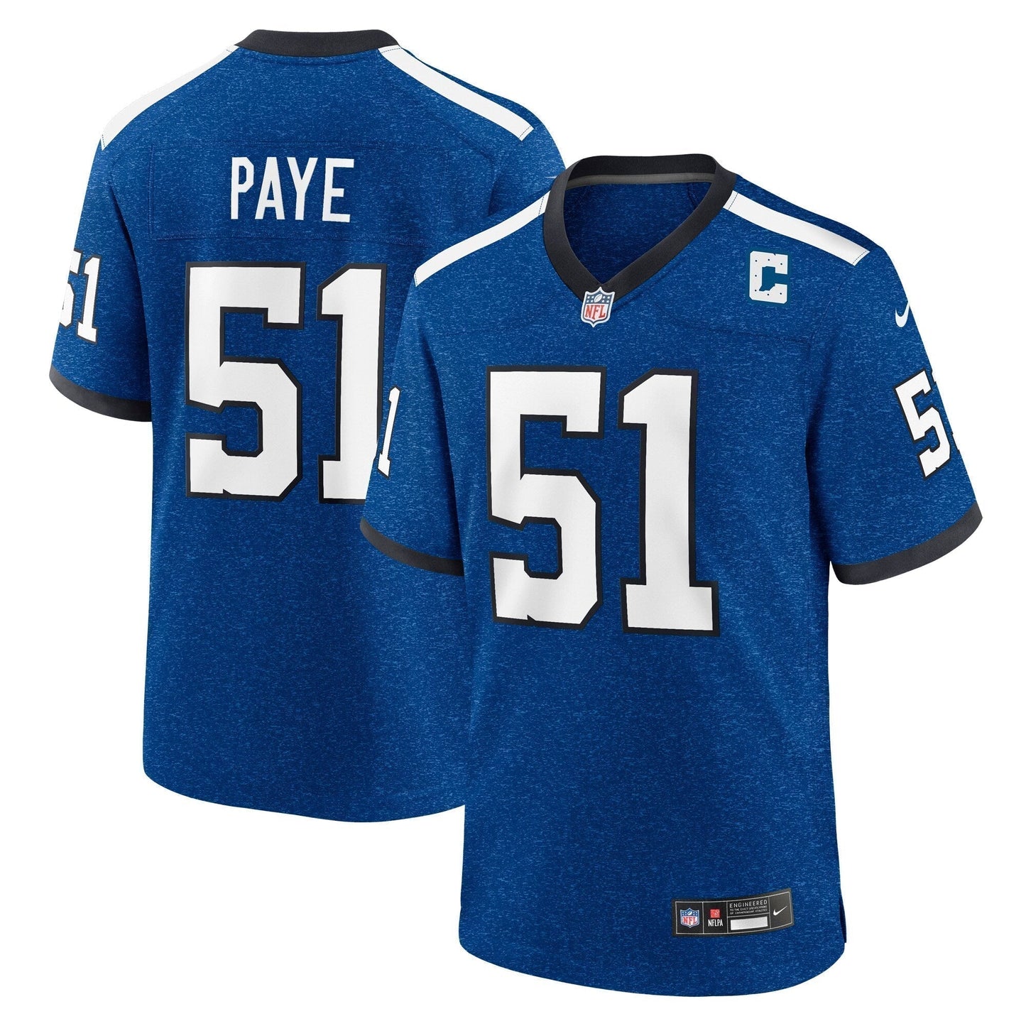 Kwity Paye Indianapolis Colts Indiana Nights Alternate Game Jersey - Royal football jersey product view 1