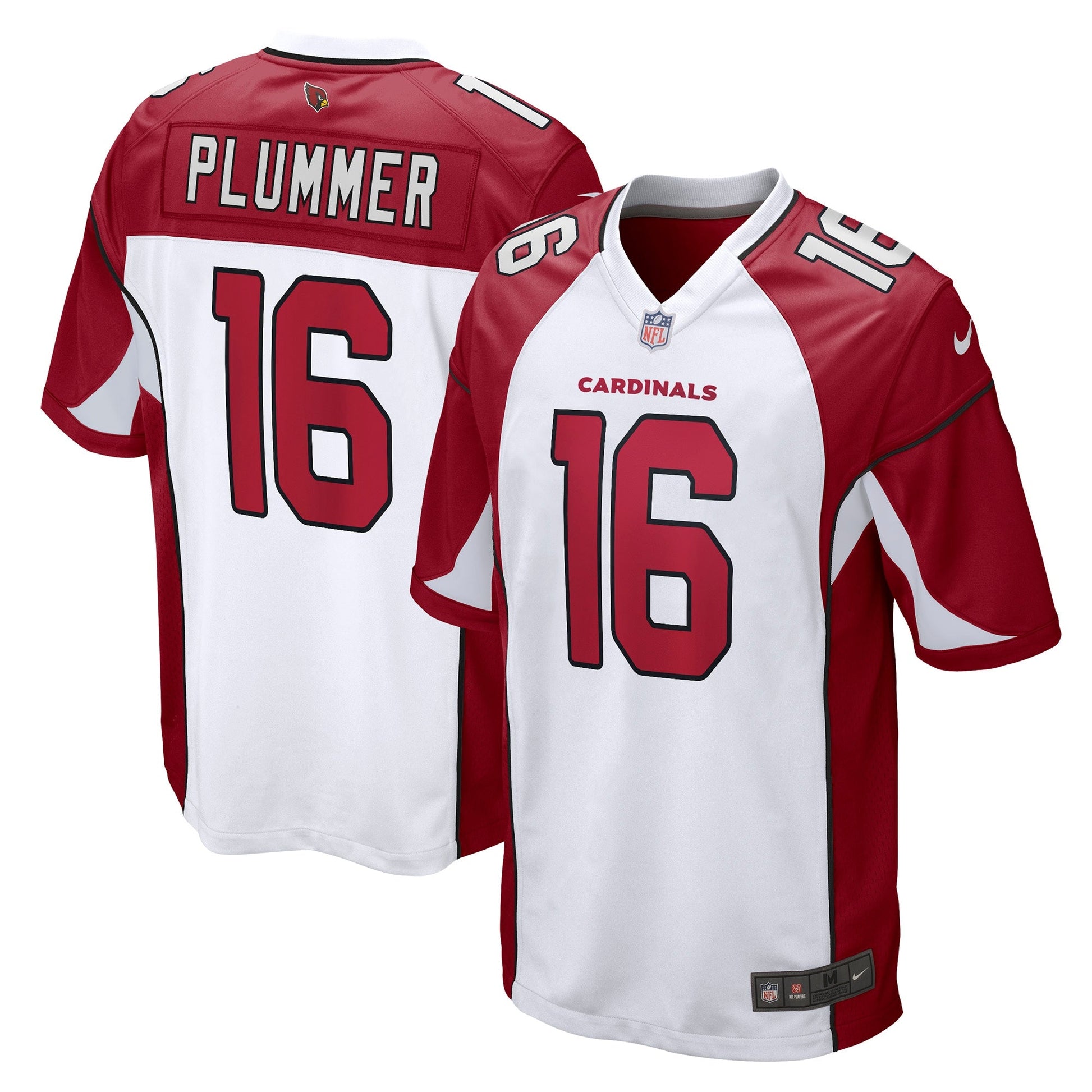Jake Plummer Arizona Cardinals Retired Game Jersey - White football jersey product view 1