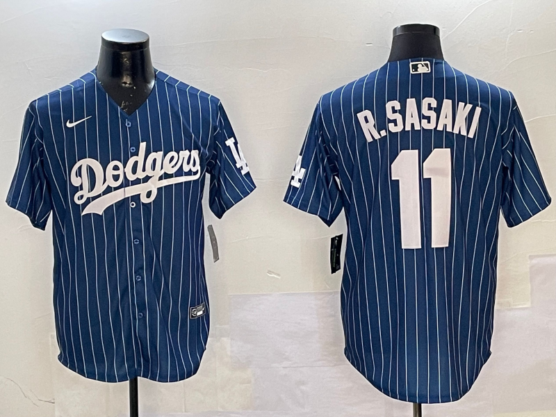 Men's Los Angeles Dodgers Roki Sasaki #11 Royal Game Player Jersey baseball jersey product view 1