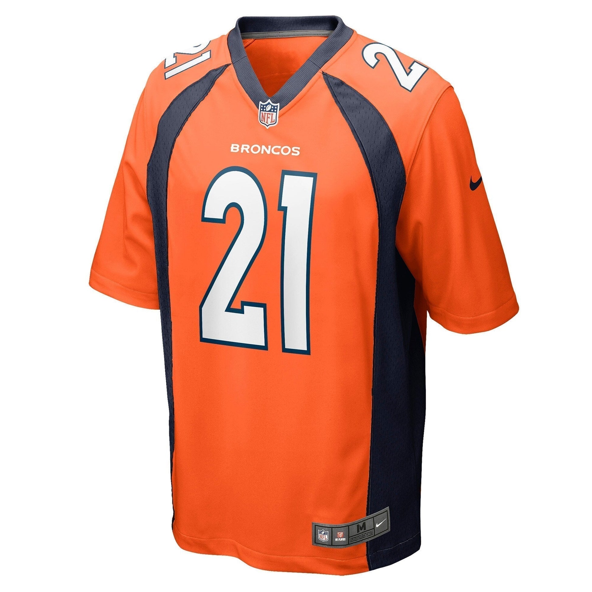 K'Waun Williams Denver Broncos Game Jersey - Orange football jersey product view 2