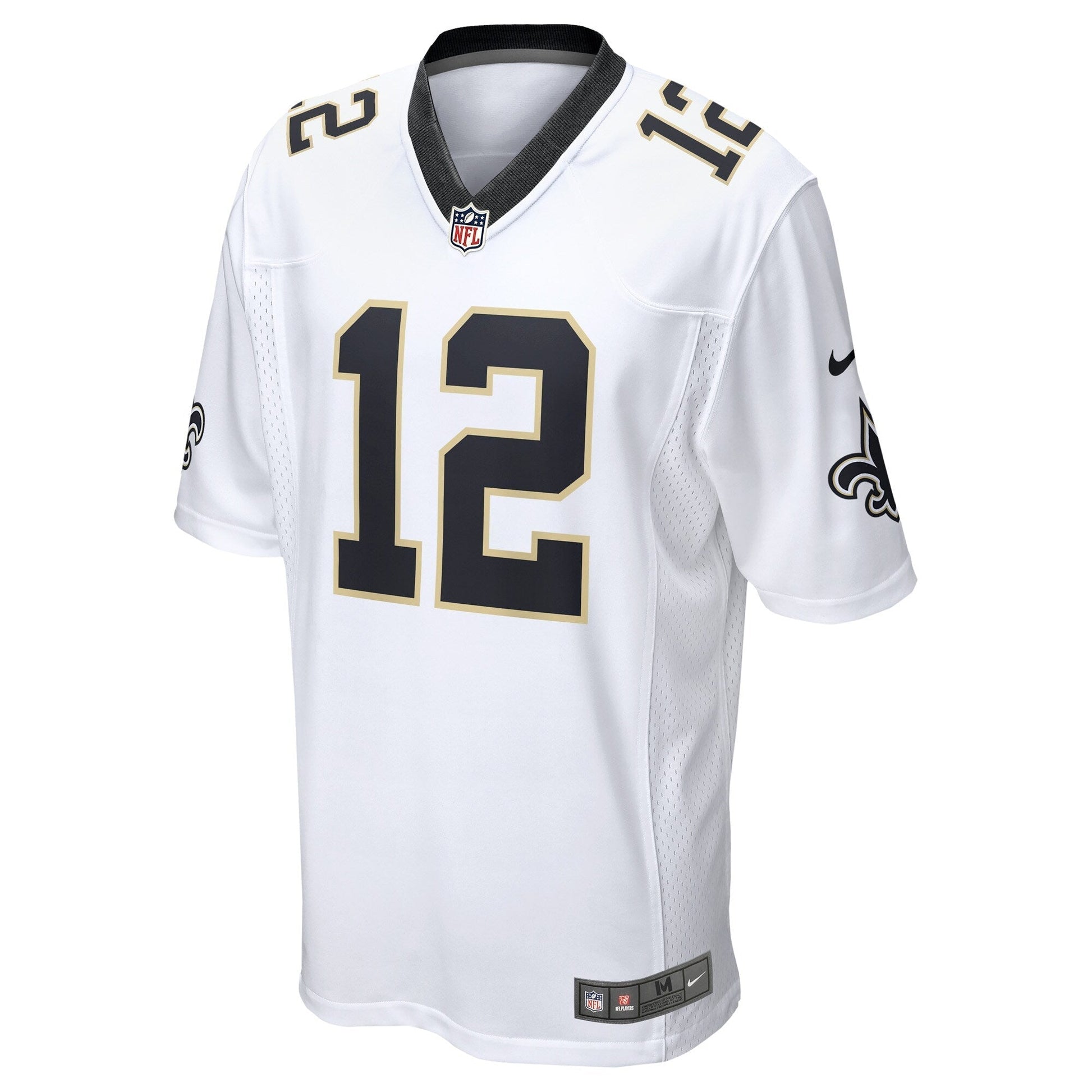 Chris Olave New Orleans Saints Game Jersey - White football jersey product view 2