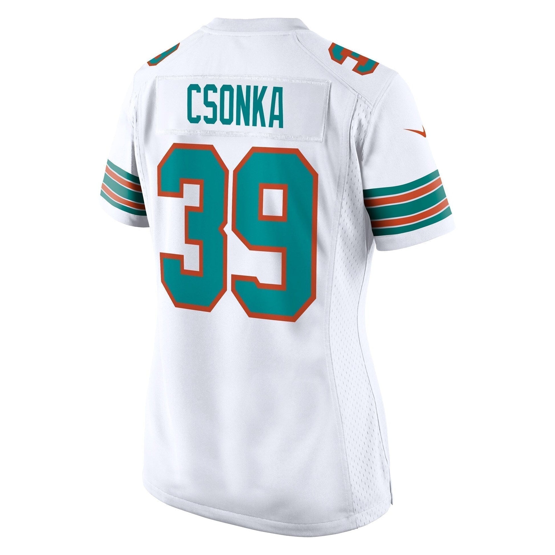 Larry Csonka Miami Dolphins Retired Jersey - White football jersey product view 3