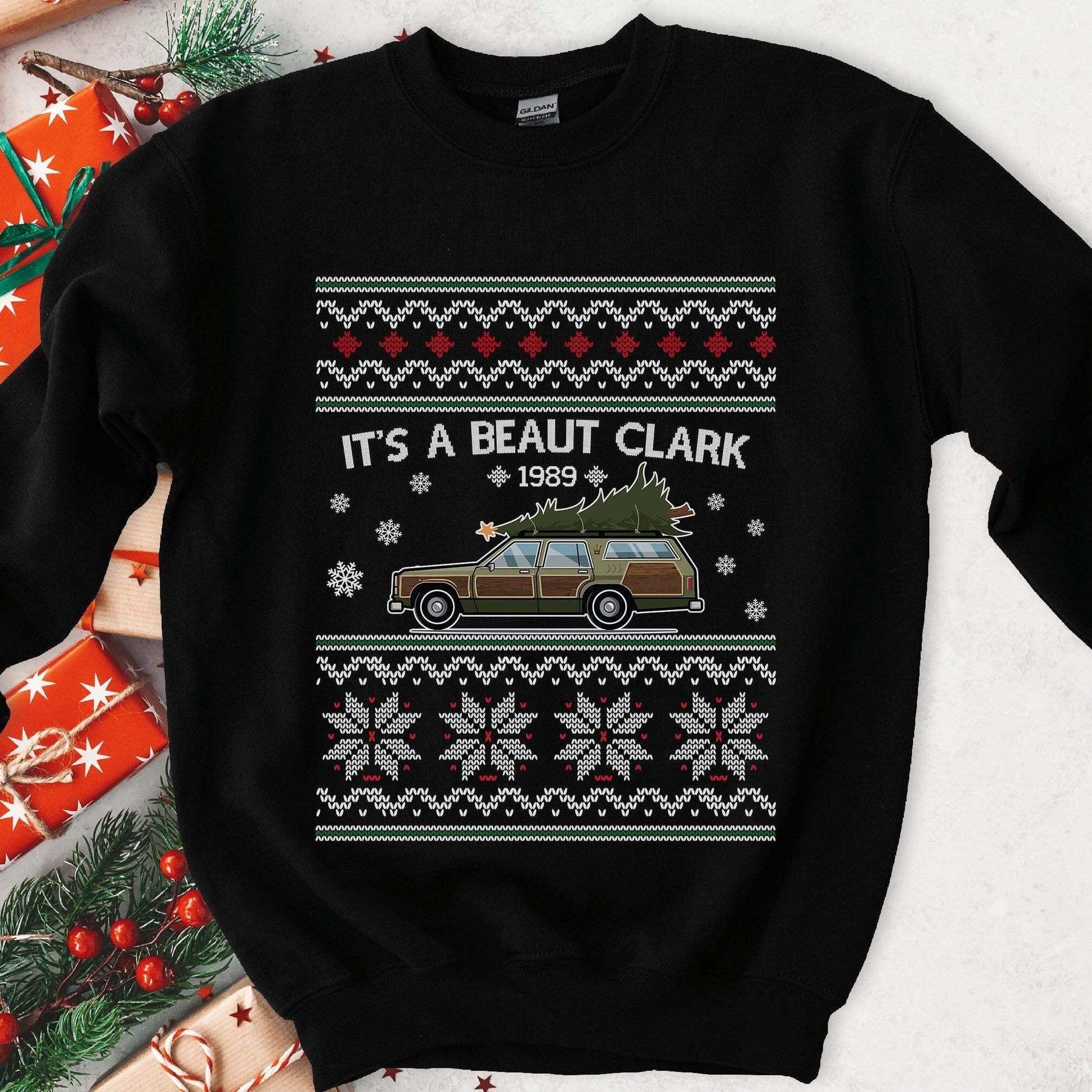Christmas Road Trip Crewneck Sweatshirt Unisex T-shirt, Sweatshirt, Hoodie, Long Sleeve Tee - T-Shirt, Sweatshirt, Hoodie