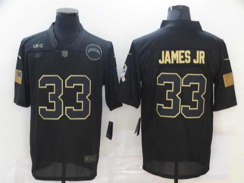 Men's Los Angeles Chargers Derwin James #33 Black Game Jersey1 football jersey product view 1
