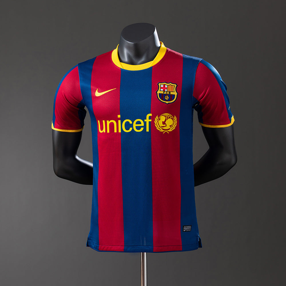 Barcelona 10/11 Home Long Sleeve Player Version Retro Jersey sports jersey product view 1