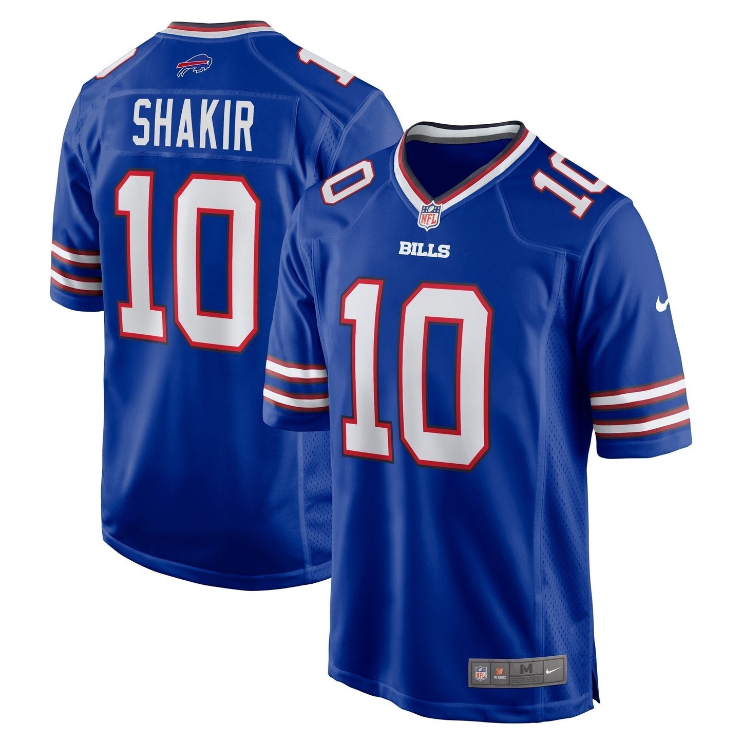 Khalil Shakir Buffalo Bills Game Jersey - Royal football jersey product view 1