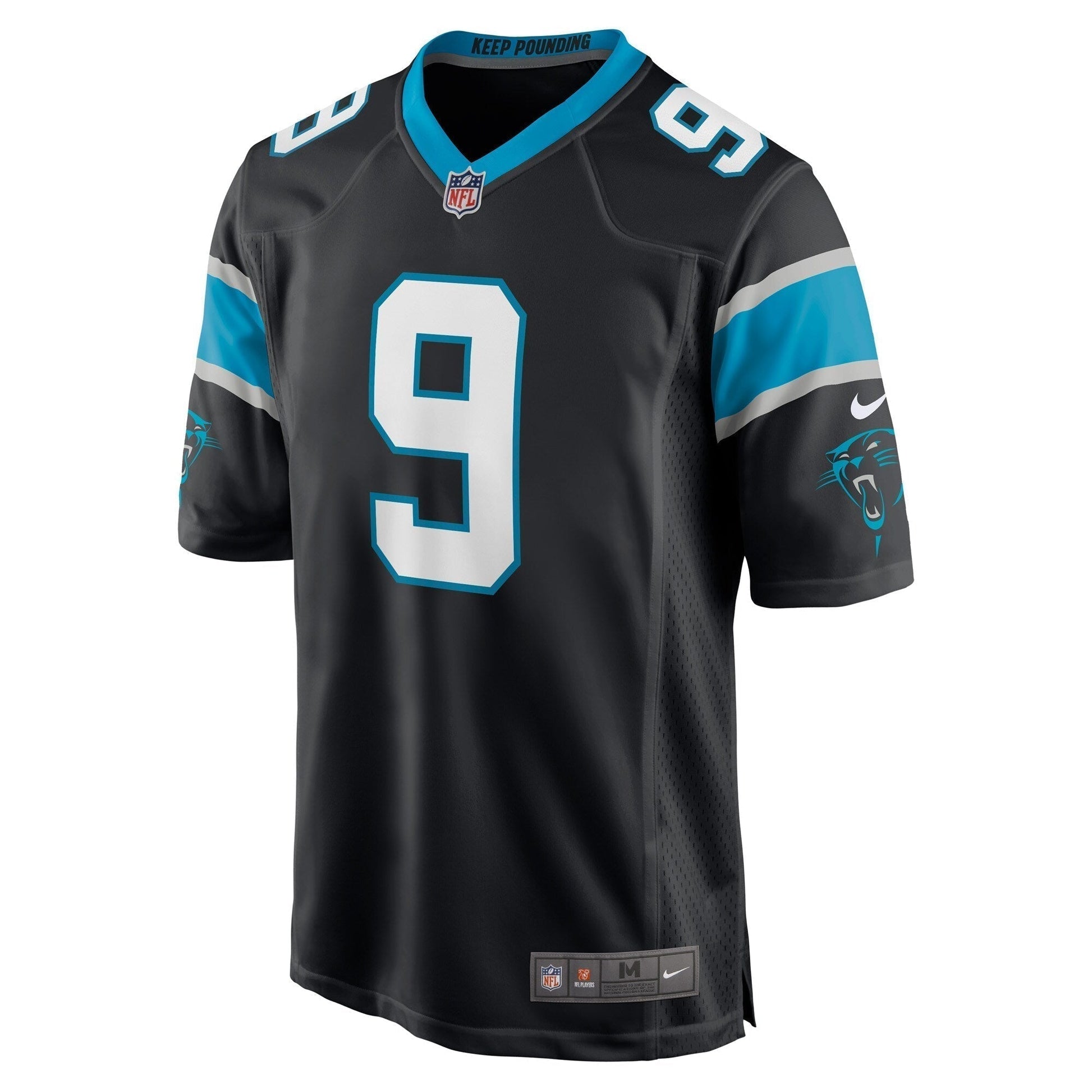 Matt Corral Carolina Panthers Game Jersey - Black football jersey product view 2