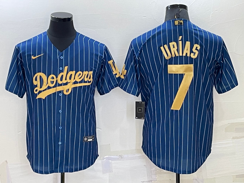 Men's Los Angeles Dodgers Julio Urias #7 Blue Game Jersey1 baseball jersey product view 1