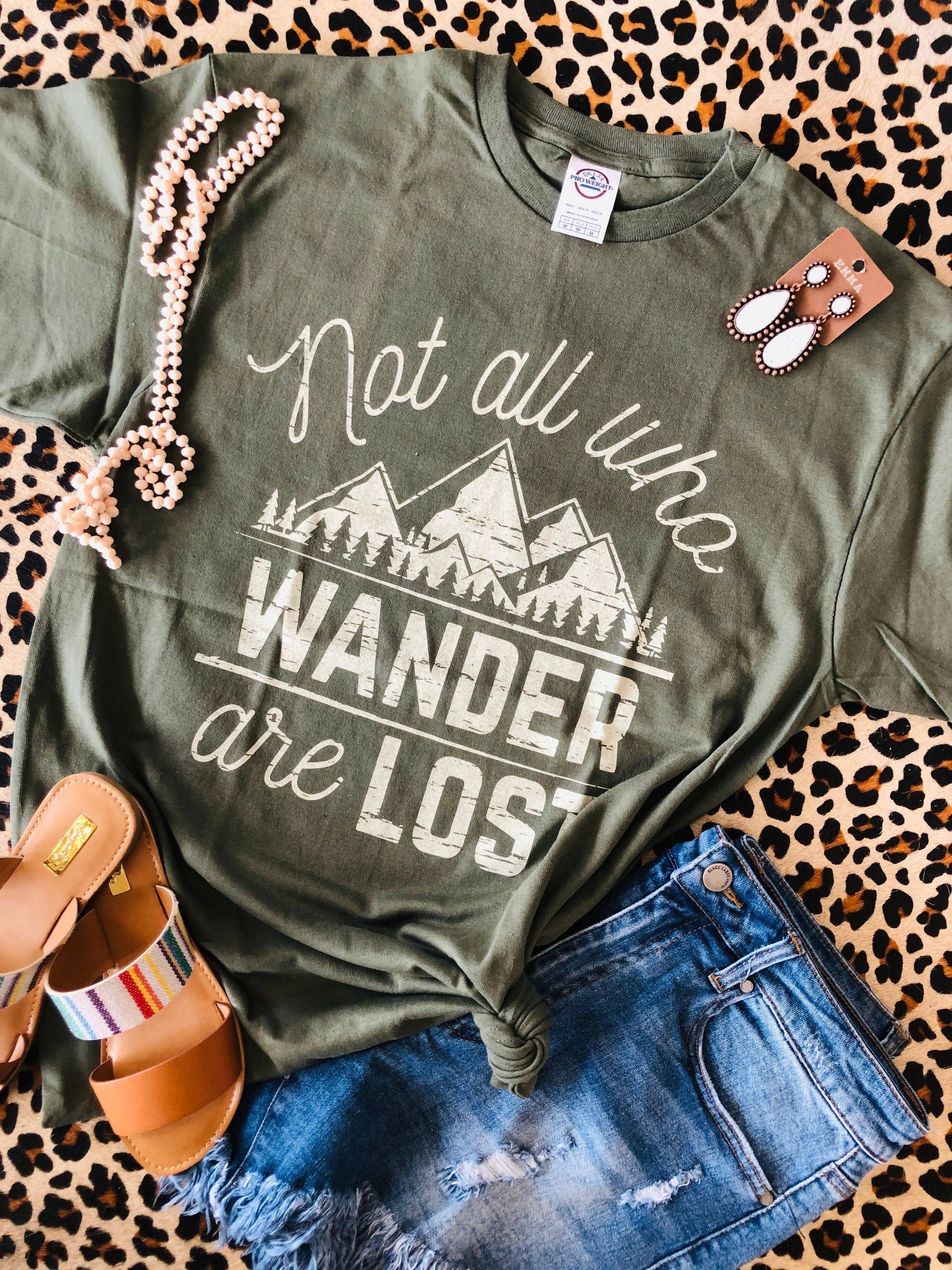 Not All Who Wander Are Lost Unisex T-shirt, Sweatshirt, Hoodie, Long Sleeve Tee - T-Shirt, Sweatshirt, Hoodie