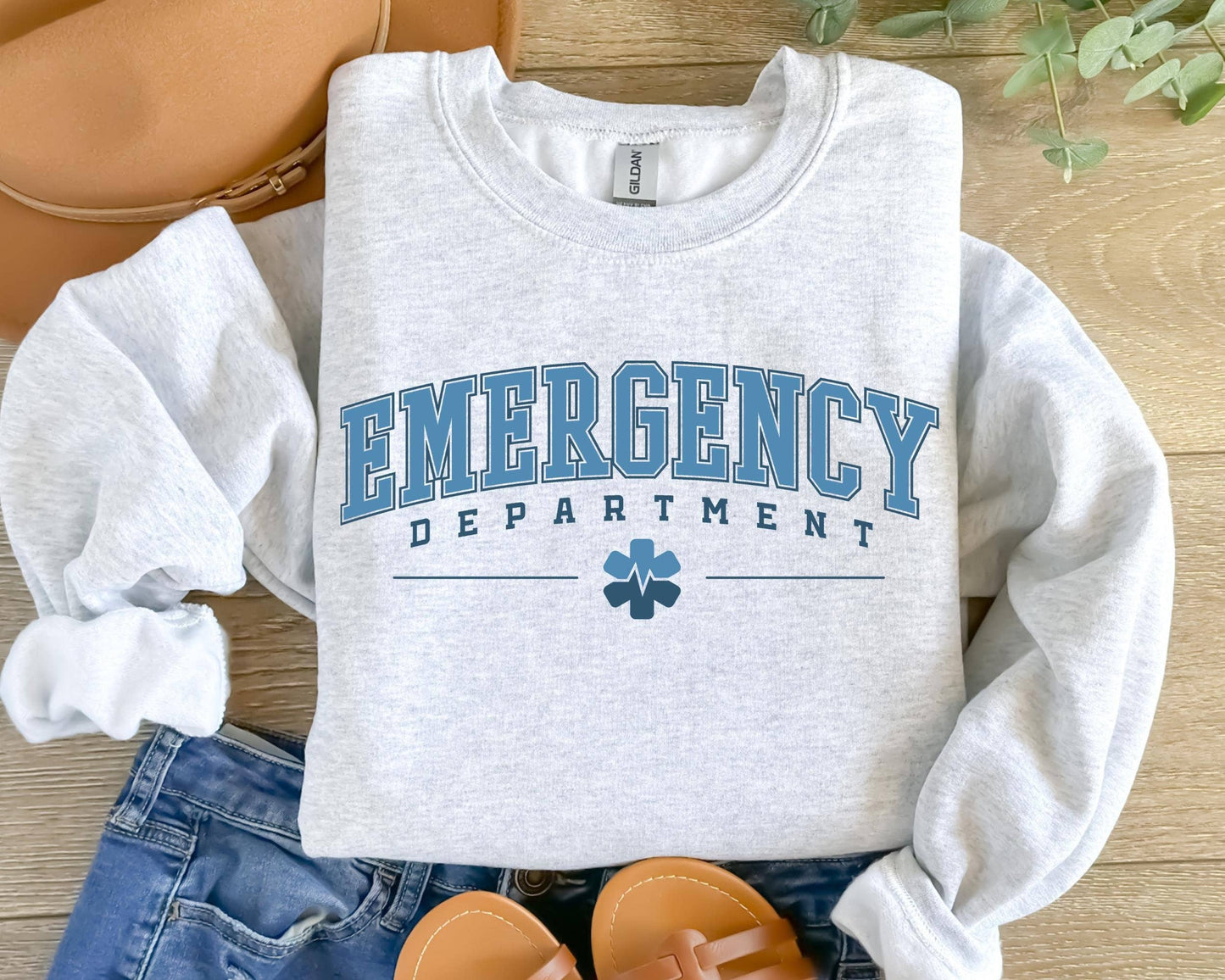 Emergency Nurse Crewneck, Hospital Department Er Nurse Gift Unisex T-shirt, Sweatshirt, Hoodie, Long Sleeve Tee - T-Shirt, Sweatshirt, Hoodie