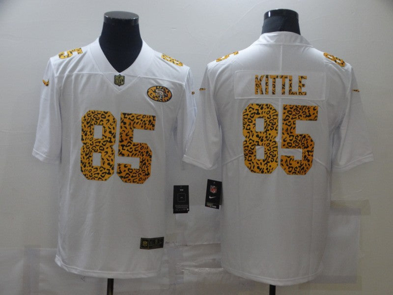 Men's San Francisco 49ers George Kittle #85 White Player Game Jersey1 football jersey product view 1