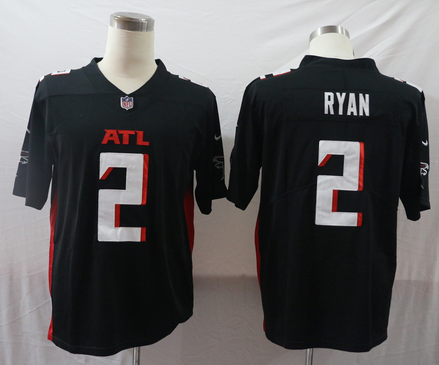 Men's Atlanta Falcons Matt Ryan #2 Black Game Player Jersey1 football jersey product view 1