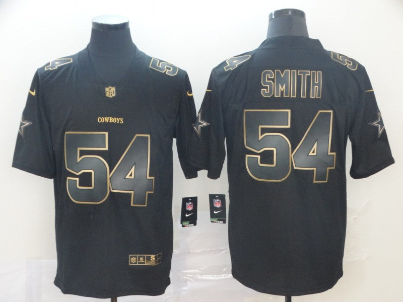 Men's Dallas Cowboys Jaylon Smith #54 Black Game Player Jersey1 football jersey product view 1