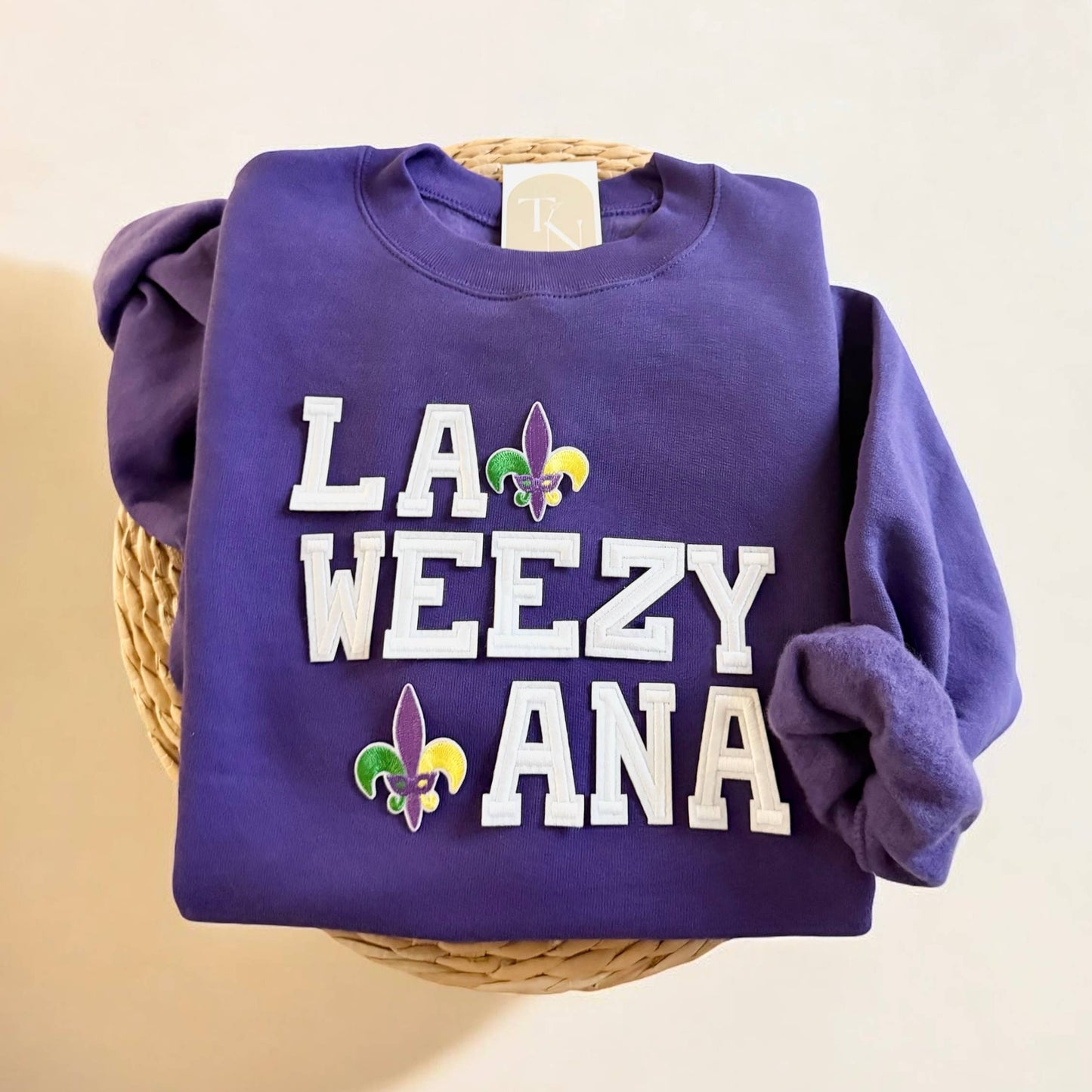 La Weezy Ana Mardi Gras Sweatshirt Unisex T-shirt, Sweatshirt, Hoodie, Long Sleeve Tee - T-Shirt, Sweatshirt, Hoodie