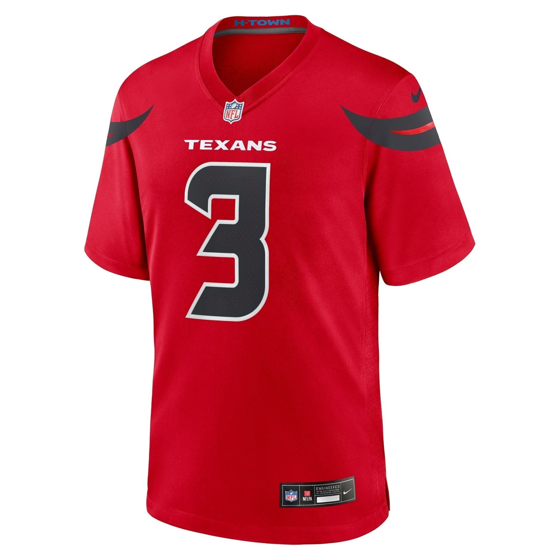 Tank Dell Houston Texans Alternate Game Jersey - Red football jersey product view 2