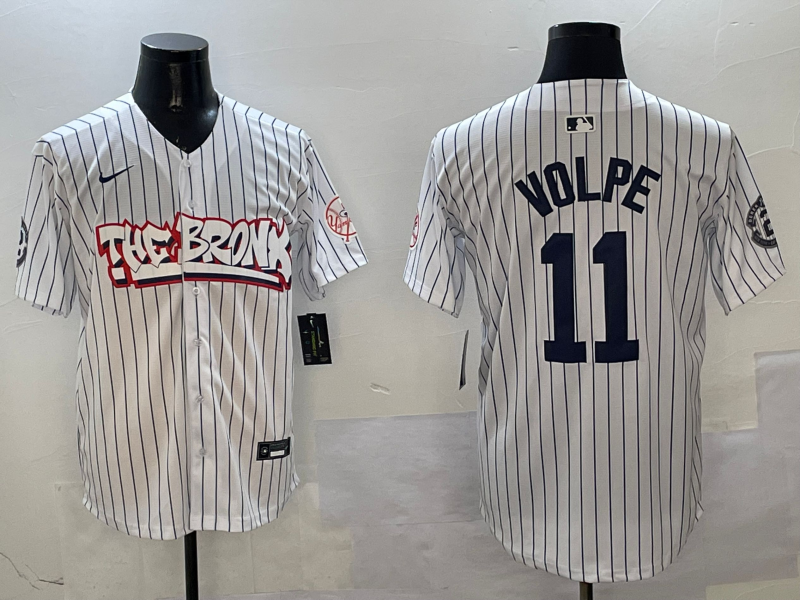Men's New York Yankees Anthony Volpe White Limited Player Jersey baseball jersey product view 1