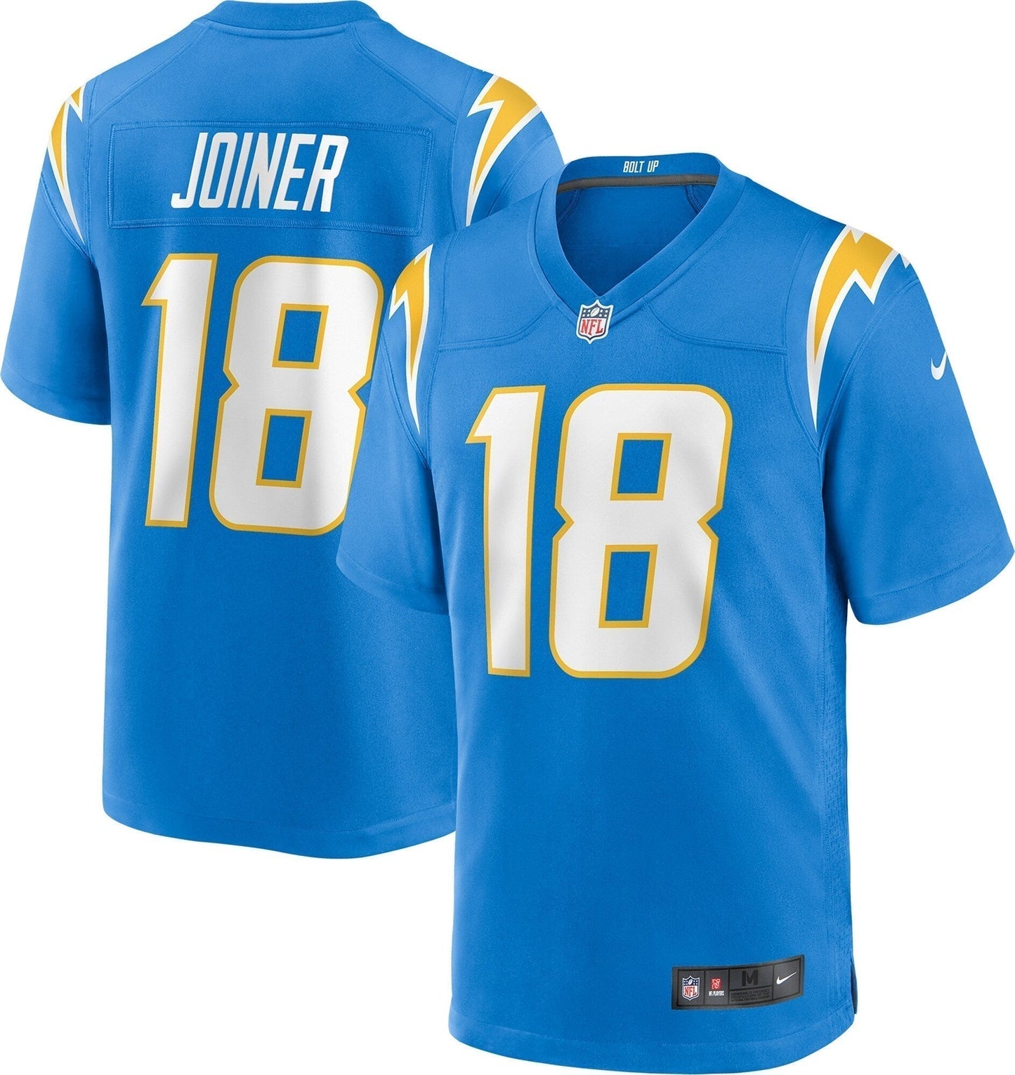 Charlie Joiner Los Angeles Chargers Game Retired Jersey - Powder Blue football jersey product view 1
