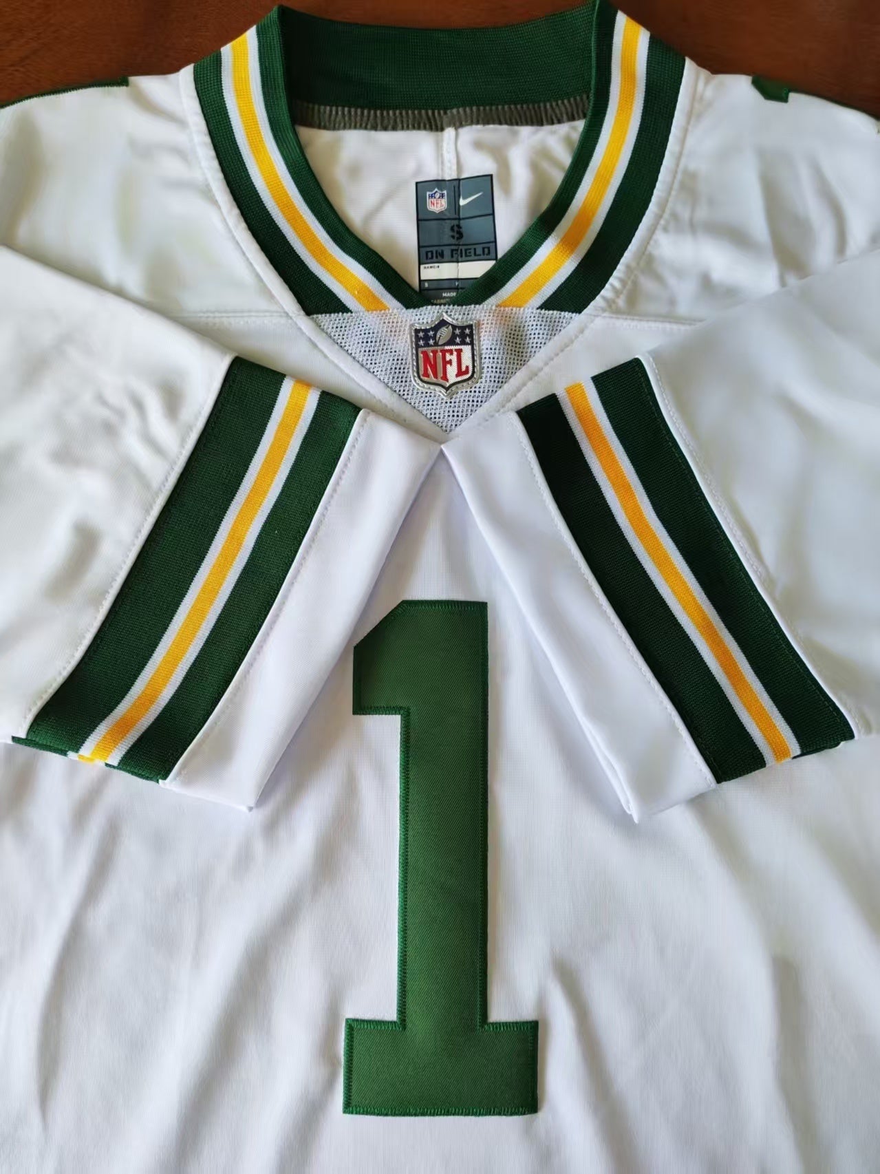 Men's Green Bay Packers Matthew Golden Jersey - White football jersey product view 2