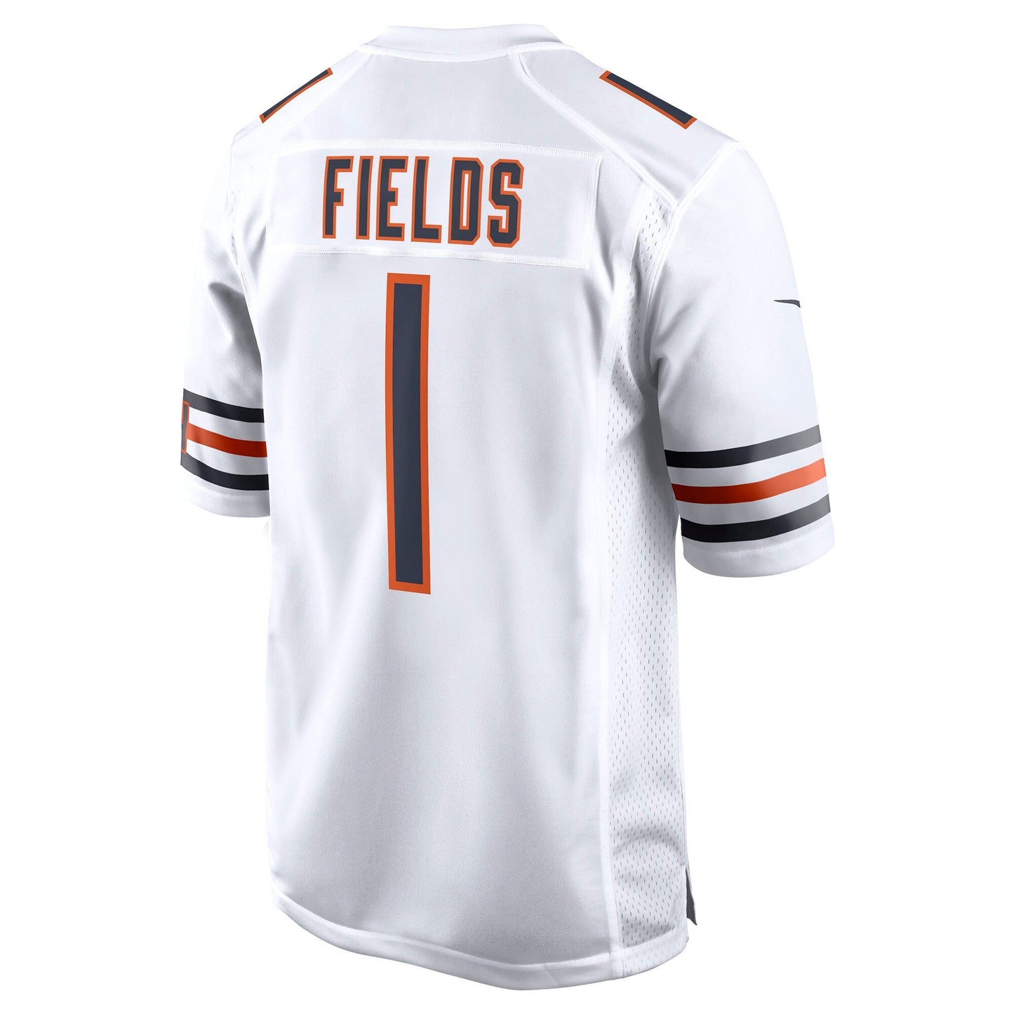Justin Fields Chicago Bears Game Jersey - White football jersey product view 3