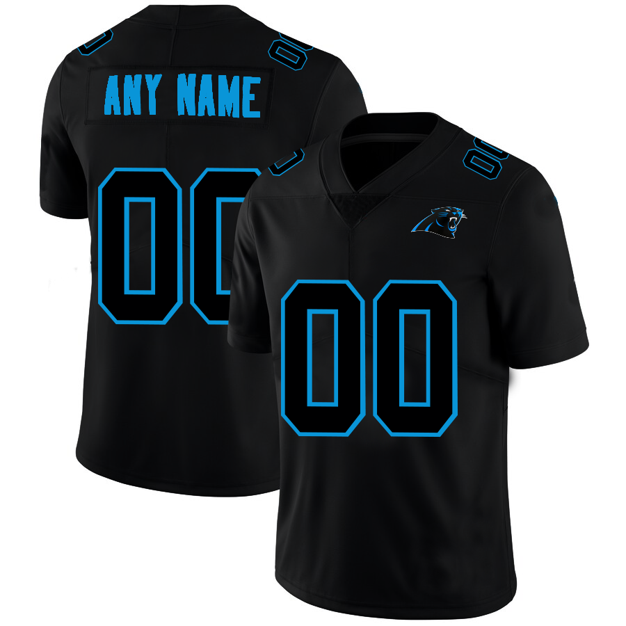 Custom1 Carolina Panthers Football Jerseys American Black Stitched Name And Number Size S to 6XL Christmas Birthday Gift football jersey product view 1