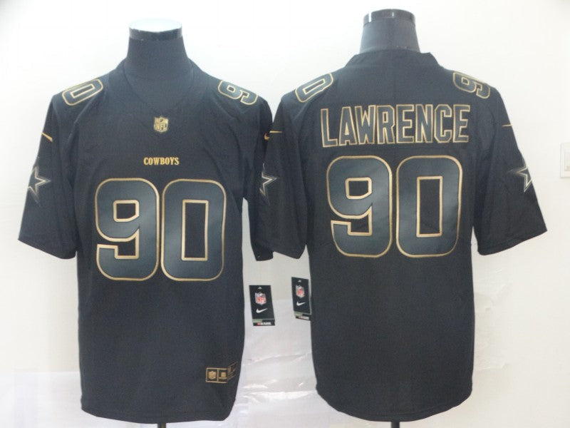 Men's Dallas Cowboys DeMarcus Lawrence #90 Black Game Player Jersey1 football jersey product view 1