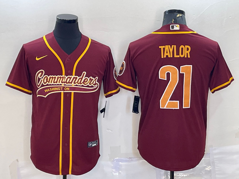 Men's Washington Commanders Sean Taylor Red Game Jersey Joint Edition football jersey product view 1
