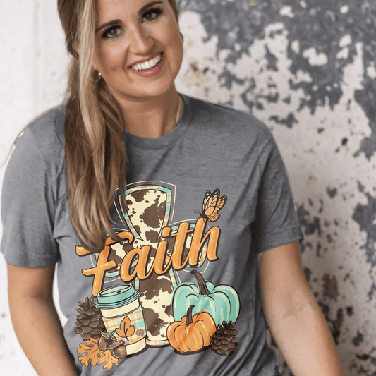 2761 Faith Fall-Graphite Heather Unisex T-shirt, Sweatshirt, Hoodie, Long Sleeve Tee - T-Shirt, Sweatshirt, Hoodie