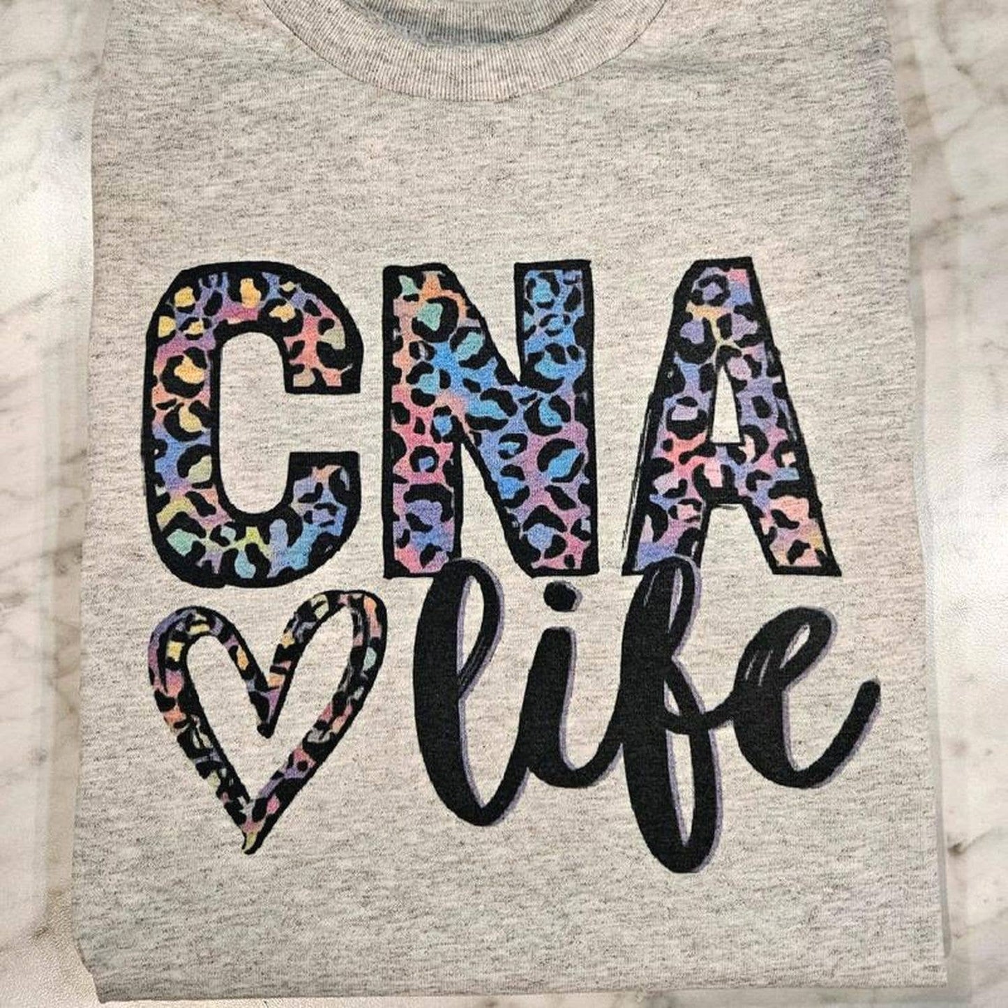 Cna Life Shirt - Cute Cheetah Print For Healthcare Workers Unisex T-shirt, Sweatshirt, Hoodie, Long Sleeve Tee - T-Shirt, Sweatshirt, Hoodie