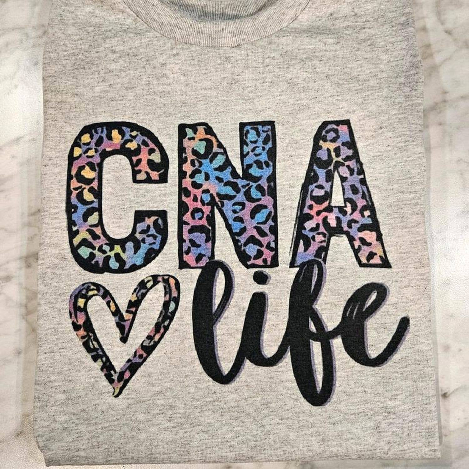 Cna Life Shirt - Cute Cheetah Print For Healthcare Workers Unisex T-shirt, Sweatshirt, Hoodie, Long Sleeve Tee - T-Shirt, Sweatshirt, Hoodie