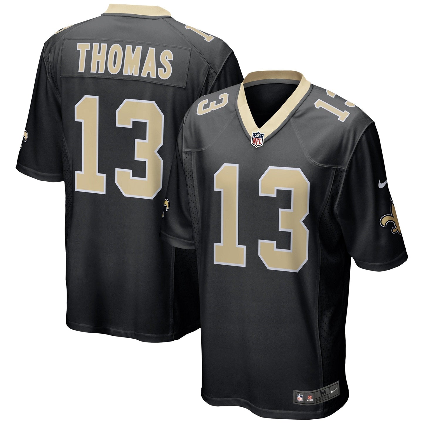 Michael Thomas New Orleans Saints Team Color Game Jersey - Black football jersey product view 1