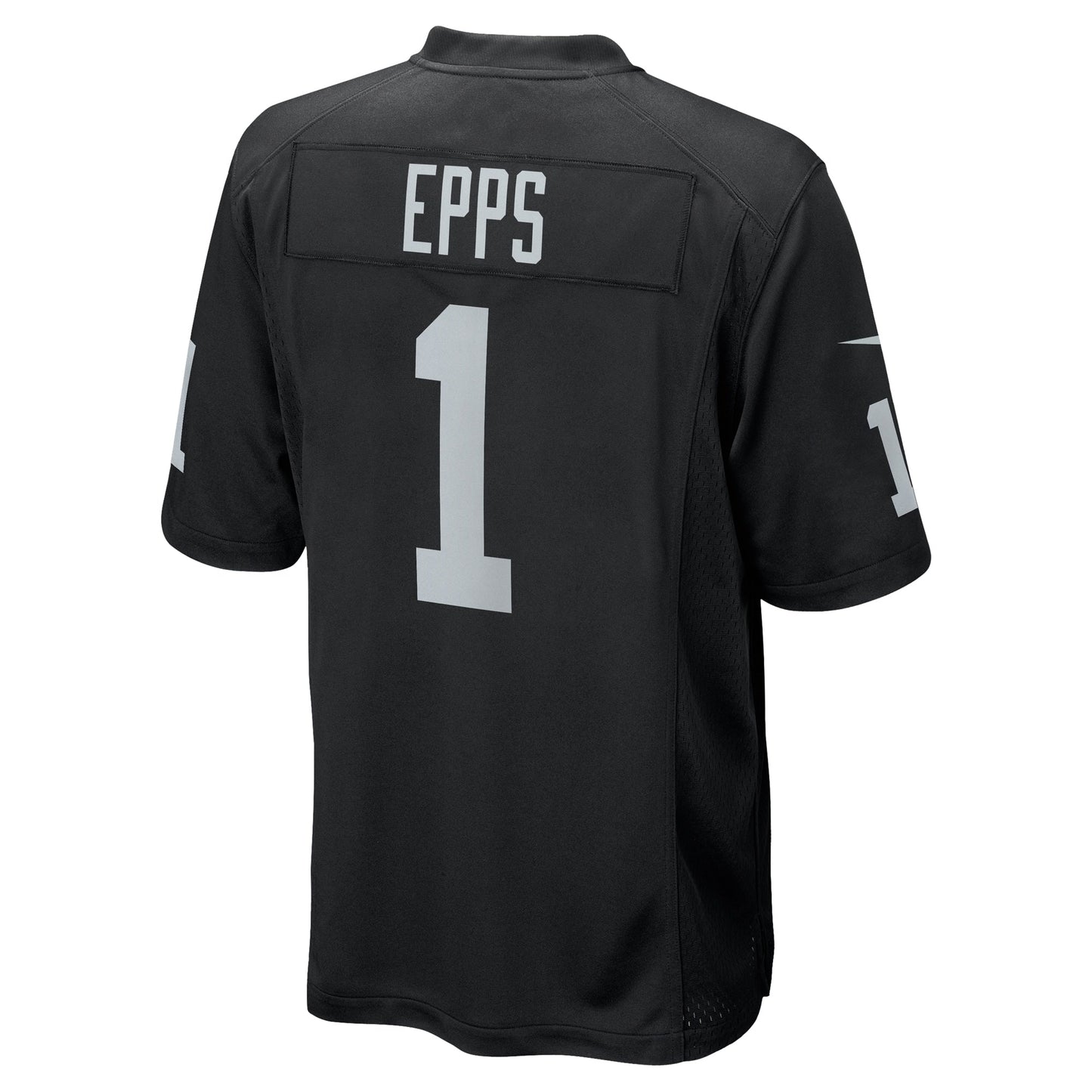 Marcus Epps Las Vegas Raiders Game Jersey - Black football jersey product view 3