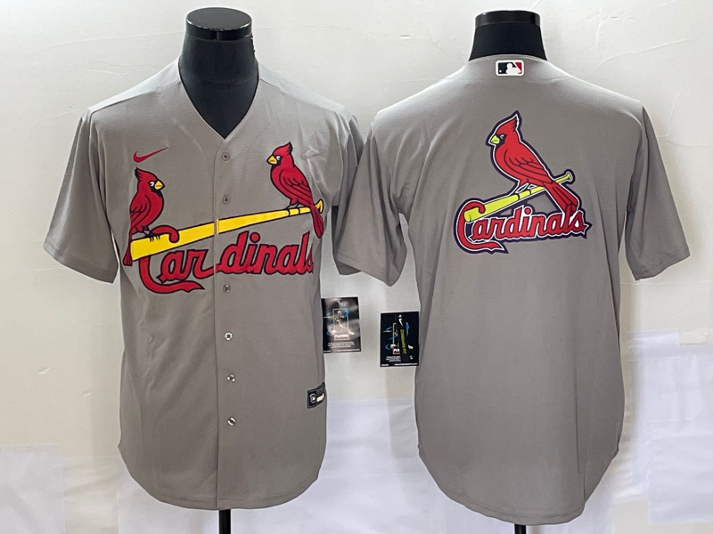 Men's St. Louis Cardinals Gray Alternate Replica Team Jersey1 baseball jersey product view 1