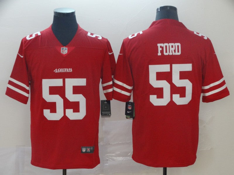 Men's San Francisco 49ers Dee Ford Red Game Jersey football jersey product view 1